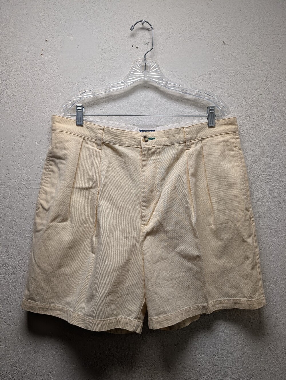Vintage 90s Tommy Hilfiger Mens Pleated Chino Shorts 36" Cotton Preppy Golf